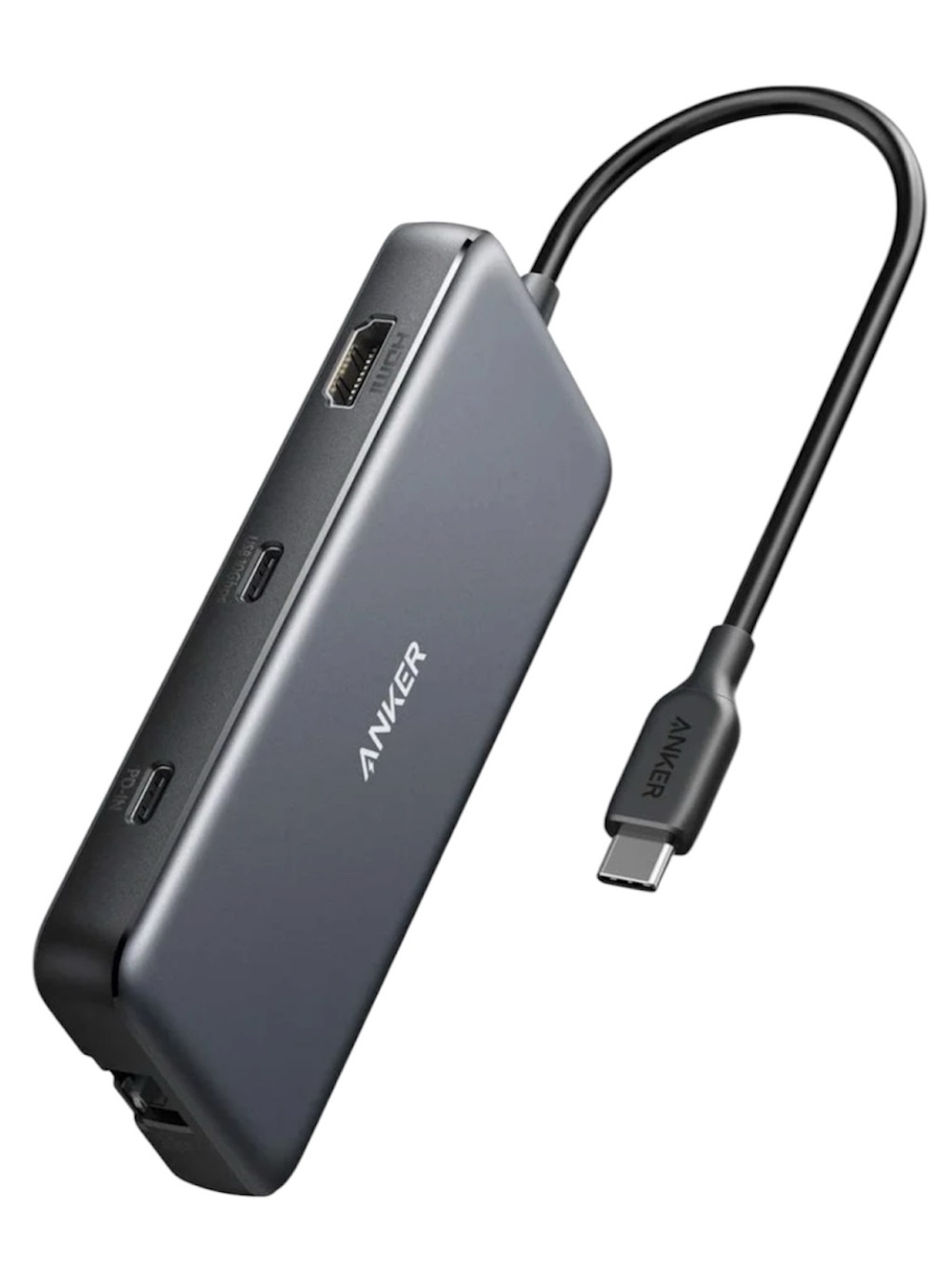 Anker - Power Expand 8-in-1 USB-C PD Media Hub 4K Compatible Multi-Screen A8383